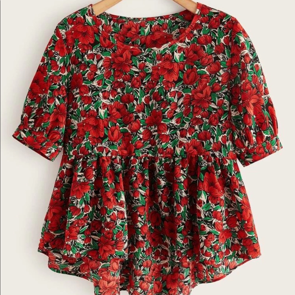 SHEIN Curve Babydoll Top